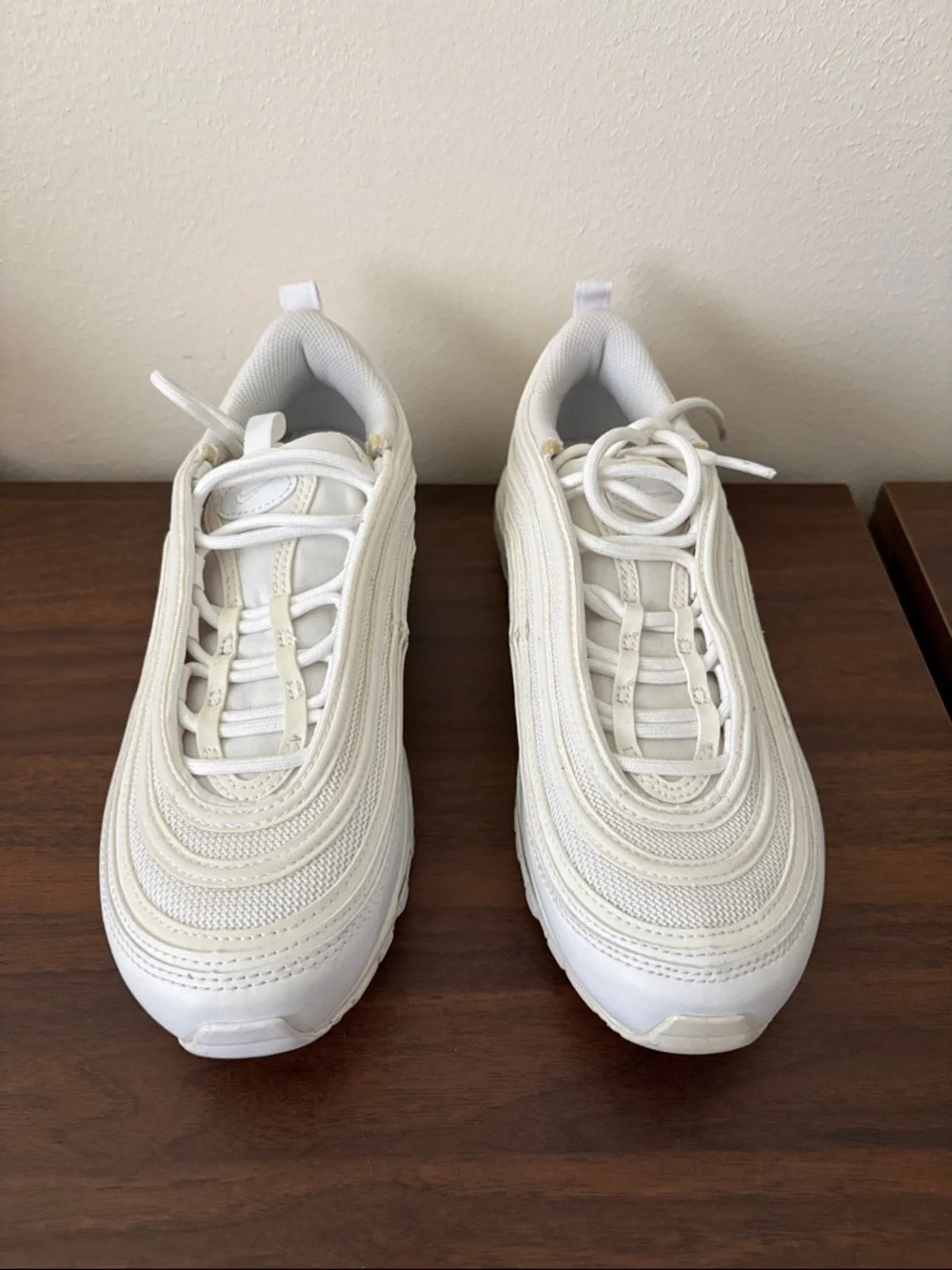 Nike Women's Air Max 97 Sneakers in Off-White/Cream - Picture 2 of 10